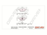 Dr!ve+ DP1010.10.0821 set placute frana,frana disc