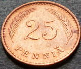 Cumpara ieftin Moneda istorica 25 PENNIA - FINLANDA, anul 1943 * cod 4633, Europa