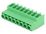 Regletă Conexiuni PCB 90&deg; 6,35mm 8 Piste 41A
