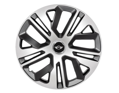 Set 4 capace roti Raven Gri-Negru R15, pentru gama auto Minicooper foto