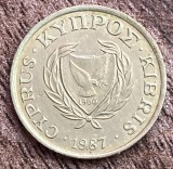 C50 CL 1 - Moneda foarte veche - Cipru - 1 cent - 1987