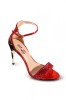 PDS69-3 Sandale elegante cu toc oglinda, 38