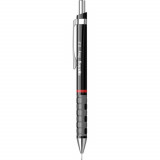 Creion Mecanic ROTRING Tikky III, Mina de 0.5 mm, Negru, Corp din Plastic cu Radiera, Creion Mecanic Negru, Creioane Mecanice, Creion Mecanic Rotring,