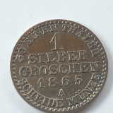 Germania Prusia 1 groschen 1865 A/Berlin argint William l, Europa