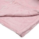 Cumpara ieftin Patura Catifelata Roz cu Inimi Lurex 200x150cm