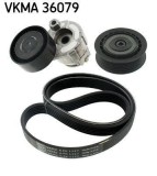 Set curea transmisie cu caneluri Dacia Dokker, Duster, Logan; Nissan Cube, Note, NV200, NV200 Evalia; Renault Clio II, Clio III Motor 1.4, lungime