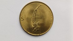 Slovenia -5 Tolari 1995 UNC foto