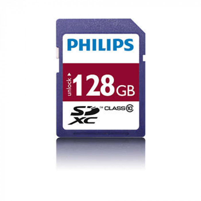 Card Memorie Micro Sdxc, Cu Adaptor Sd, Clasa 10, Philips - 128gb