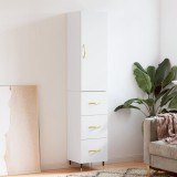 vidaXL Dulap &icirc;nalt, alb, 34,5x34x180 cm, lemn prelucrat