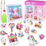 Cumpara ieftin Set creativ pictura cu diamante 5D cu Rama foto inclusa, NYTRO DIY Diamond Painting Unicorn