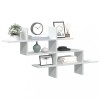 VidaXL Raft de perete, alb, 124,5x18x60,5 cm, lemn prelucrat 853263