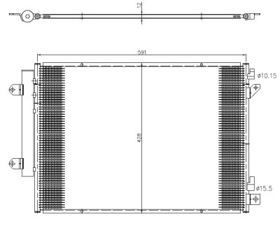 NRF 350472 EASY FIT Condensator, climatizare foto