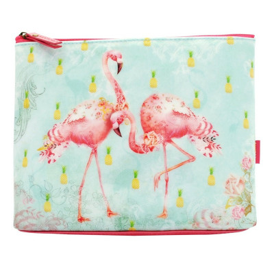 Geanta accesorii mare Flamingos foto