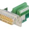 Conector D-Sub 15 pini pe cablu, terminal șurub