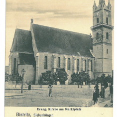 5256 - BISTRITA, Evangelical Church, Romania - old postcard - unused