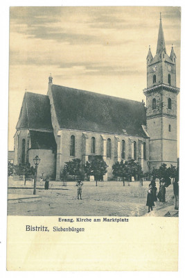 5256 - BISTRITA, Evangelical Church, Romania - old postcard - unused foto