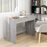 Birou vidaXL Gri Sonoma 101x50x76.5 cm PAL Birou Calculator Masa Scris cu Sertare