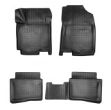 Set de 4 covorase cauciuc 3D stil tavita premium pentru Hyundai I20 din 2014, Recambo