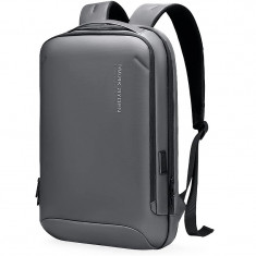 Rucsac barbati Mark Ryden Smart , Laptop de 15.6, rezistent la apa USB si micro USB, slim, gri Gri