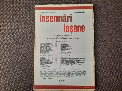 INSEMNARI IESENE ANUL III, NR 11/1938 foto