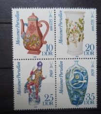 GERMANIA (DDR) 1982 ? CERAMICA, serie BLOC nestampilat, DR1 foto