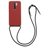 Cumpara ieftin Husa pentru Xiaomi Redmi Note 8 Pro, Silicon, Rosu, 50613.20, Textil, Carcasa, Kwmobile