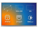 Afișaj TFT 7" 1024x600 LED RGB