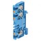 Conector &icirc;mbinare șine 4mm2, 1 pistă, 3 borne, albastru Wemid