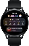 Smartwatch Huawei Watch 3 Galileo-L11E, corp din inox și curea neagră din fluoroelastomer, LTE, Blister 55026820