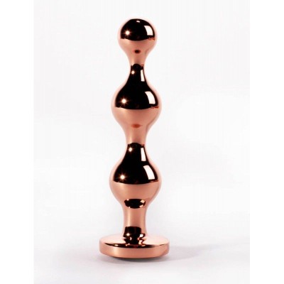 Dop anal X-Men Secret Shine Booty Call Metal Butt Plug with Gem Gold M foto