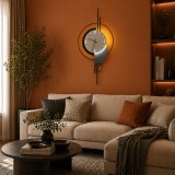 Aplica LED decorativa de perete ARTY 80x40 cm, 3 temperaturi, negru