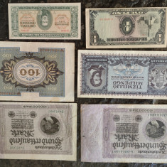 Bancnote vechi, Europa, diferite, stare buna, pret/ bancnota, unele rare