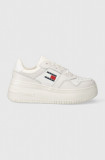 Tommy Jeans sneakers TJW RETRO BASKET FLATFORM culoarea alb, EN0EN02536