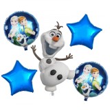 Cumpara ieftin Buchet 5 baloane folie Olaf KidMania&reg; Frozen, 60x45 cm
