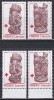 Franta 1980 - Crucea Roșie, 2 Serii cu PERFORAȚII DIFERITE (13:13 și 12 1/2:13), MNH, Nestampilat