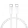 Cablu Date si Incarcare USB-C - USB-C BWOO BO-X284, 60W, 2m, Alb, Universal