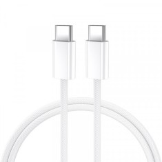 Cablu Date si Incarcare USB-C - USB-C BWOO BO-X284, 60W, 2m, Alb