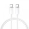 Cablu Date si Incarcare USB-C - USB-C BWOO BO-X284, 60W, 2m, Alb