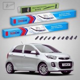 Cumpara ieftin Ștergătoare Kia Picanto II TA Hatchback 2011-2017 | Set Față și Spate Flat Premium &ndash; TeamCar&reg;