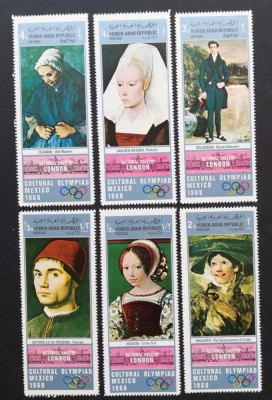 YEMEN A.R.-OLIMPIADA CULTURALA LONDRA-1 serie -MNH**-YAR 0067A foto