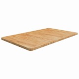 Cumpara ieftin Blat de baie, maro deschis, 100x60x2,5 cm, lemn masiv tratat