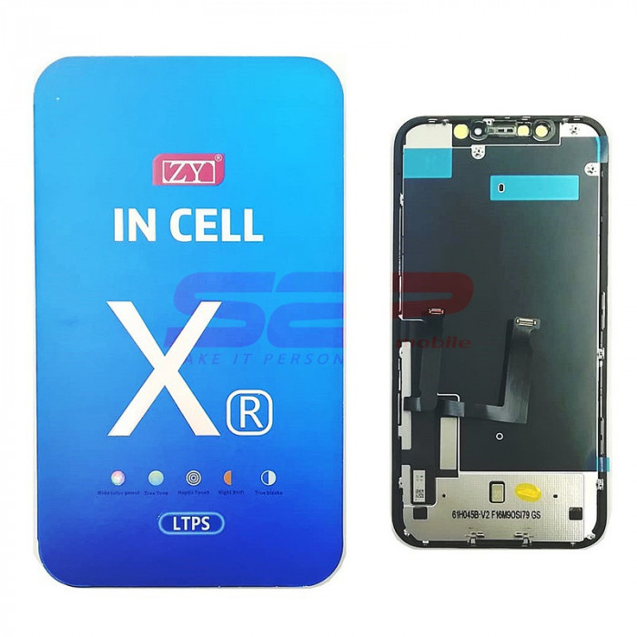LCD+Touchscreen cu Rama Apple iPhone XR BLACK ZY INCELL