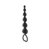 Bile Anale Emotion, Silicon, Negru, 19 cm, Guilty Toys, Backdoor Pleasure