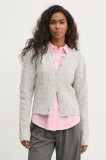 Hollister Co. cardigan femei, culoarea gri, KI350-4253