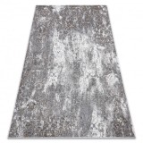 Covor NOBLE modern 6773 45 ornament vintage - structural pe două nivele de l&acirc;nă crem / gri, 140x190 cm, Dreptunghi, Lana