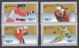 Norvegia 2014 - Jocurile Olimpice de iarnă, Soci - Marit Bj&oslash;rgen, Tora Berger, Petter Northug, Aksel Lund Svindal, Autoadezive, MNH