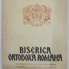 BISERICA ORTODOXA ROMANA , BULETINUL OFICIAL AL PATRIARHIEI ROMANE , ANUL CV , NR. 9 - 10 , SEPTEMBRIE - OCTOMBRIE , 1987
