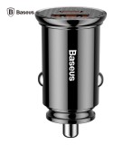INCARCATOR auto Baseus Circular Plastic PPS, 1 x USB Output 4.5V/5A, 1 x USB Type-C Output 5V/3A, total output 30W, pt. bricheta auto, negru &quot;CCALL-YS