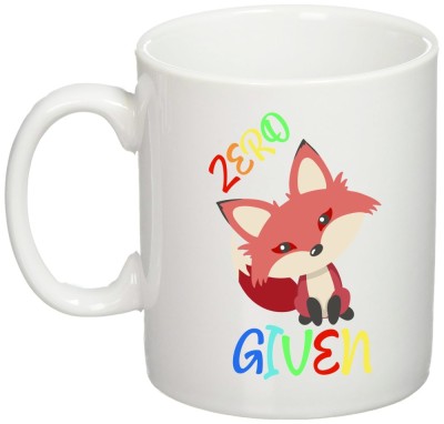 Cana alba personalizata &amp;quot;Zero Fox Given!&amp;#039;, INOVATIX&amp;reg;. 330ml foto