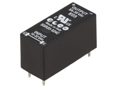 Releu Semiconductor SPST-NO 10-32VDC 5A 0-35VDC SSR20-524C foto